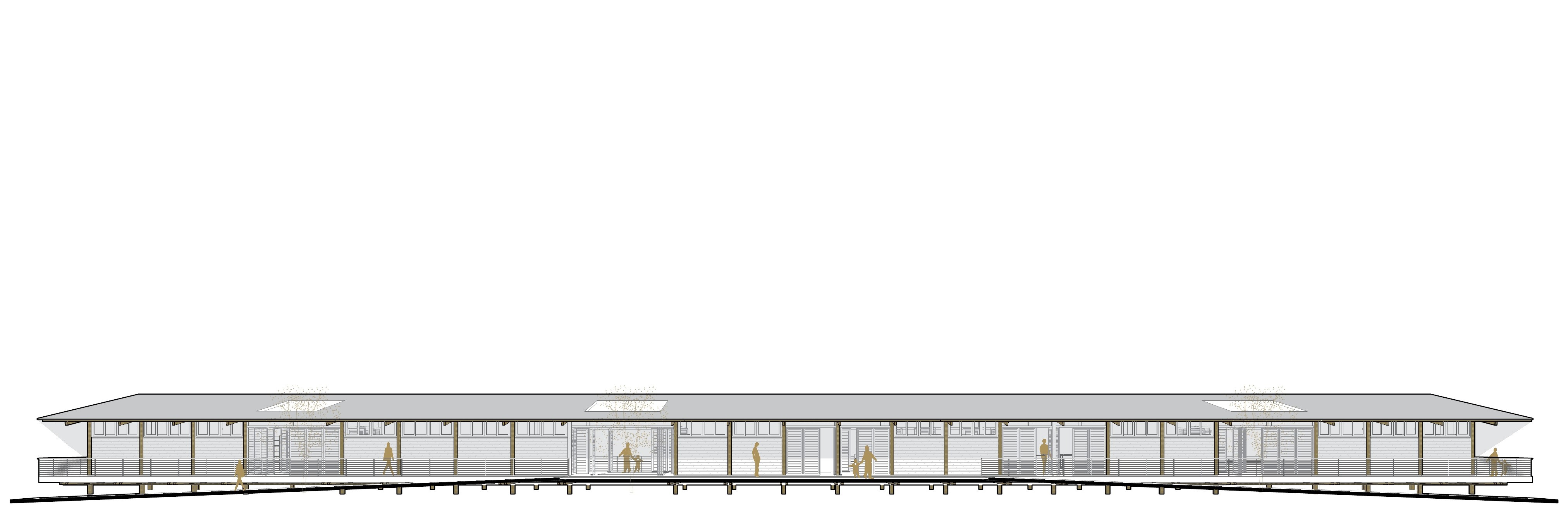 Sección B del edificio nuevo